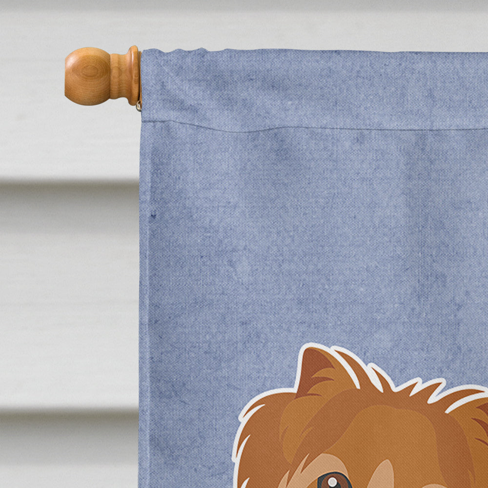Yorkshire Terrier Welcome House Flag 28x40 Porch Sleeve Pole Decorative Outside Yard Banner Artwork Wall Hanging, Polyester