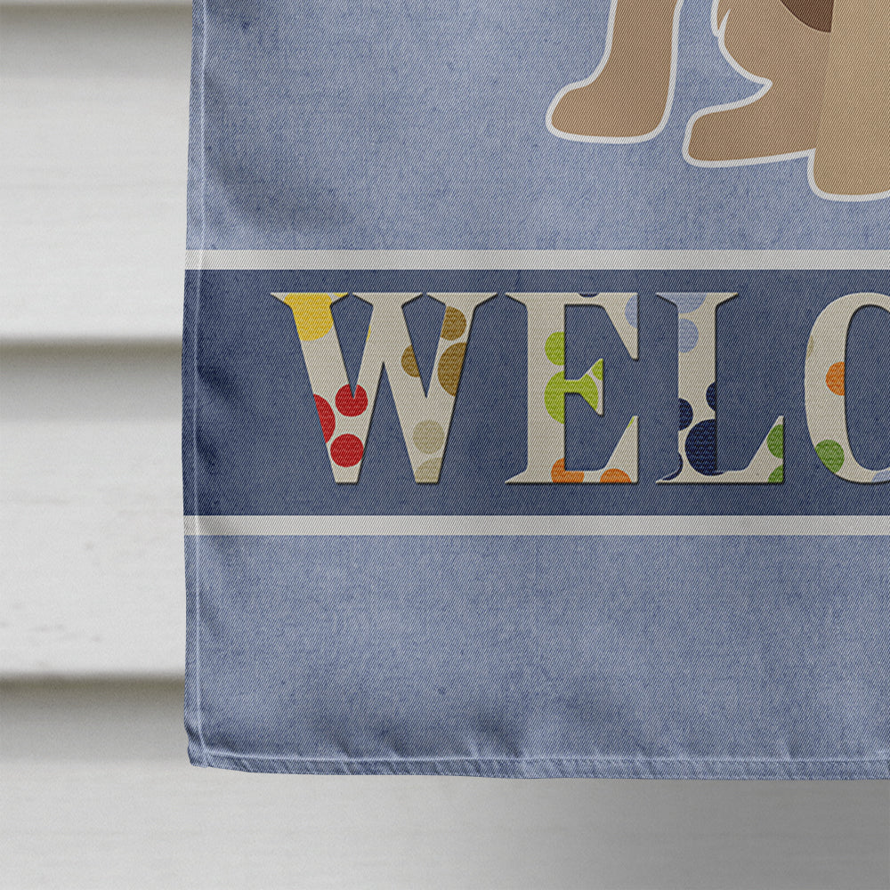 Chihuahua Welcome House Flag 28x40 Porch Sleeve Pole Decorative Outside Yard Banner Artwork Wall Hanging, Polyester