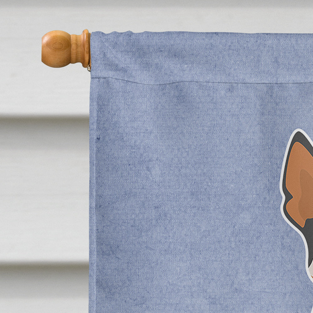 Miniature Fox Terrier #2 Welcome House Flag 28x40 Porch Sleeve Pole Decorative Outside Yard Banner Artwork Wall Hanging, Polyester