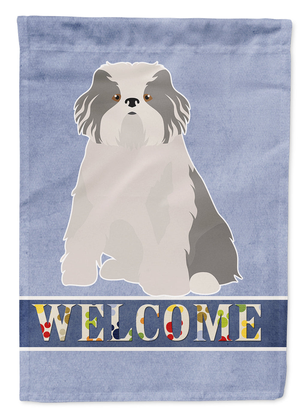 Odis Odessa Domestic Ideal Dog Welcome House Flag 28x40 Porch Sleeve Pole Decorative Outside Yard Banner Artwork Wall Hanging, Polyester