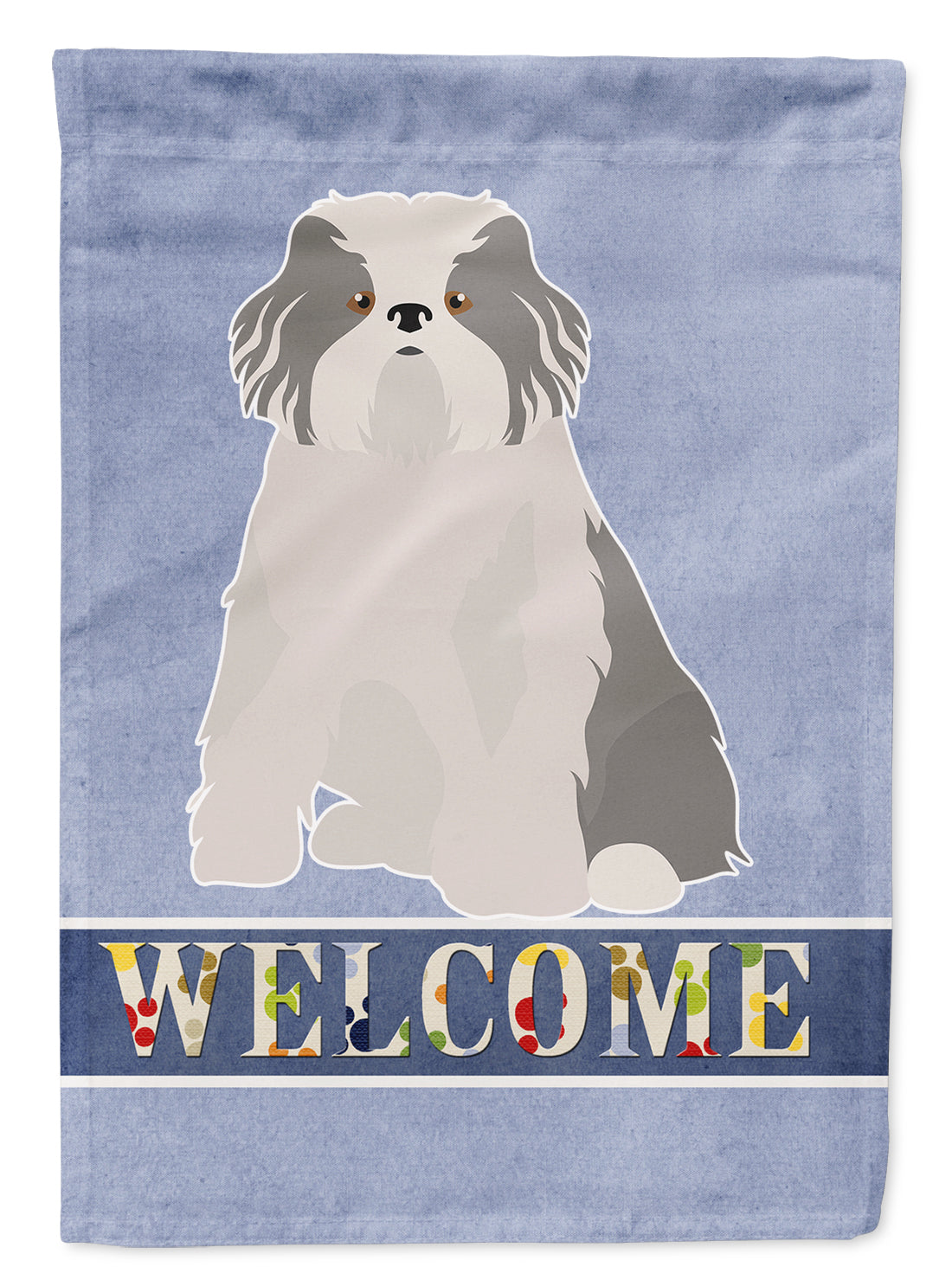 Odis Odessa Domestic Ideal Dog Welcome House Flag 28x40 Porch Sleeve Pole Decorative Outside Yard Banner Artwork Wall Hanging, Polyester