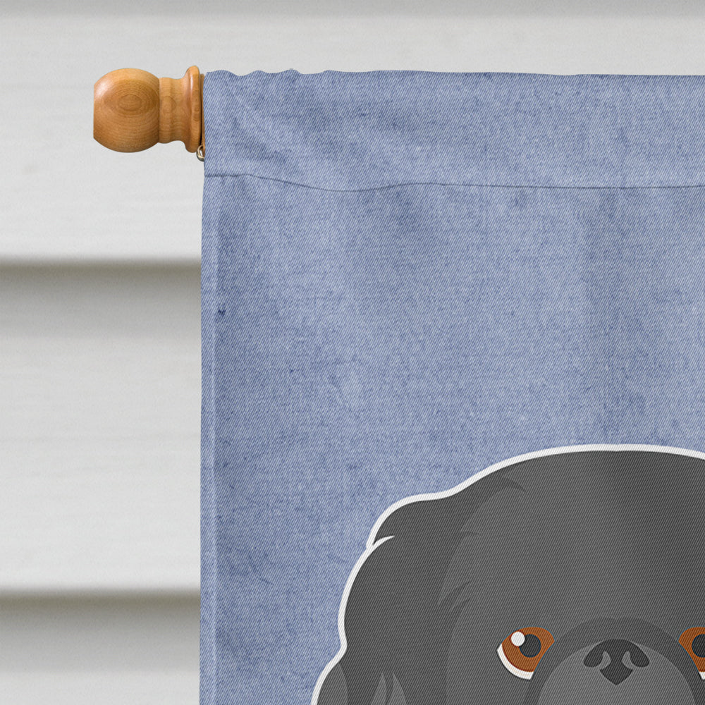 Pekingese Welcome House Flag 28x40 Porch Sleeve Pole Decorative Outside Yard Banner Artwork Wall Hanging, Polyester