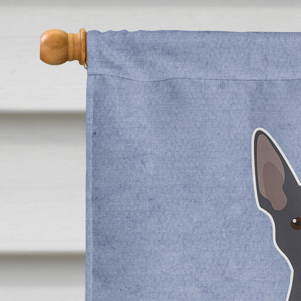 Peruvian Hairless Dog Welcome House Flag 28x40 Porch Sleeve Pole Decorative Outside Yard Banner Artwork Wall Hanging, Polyester