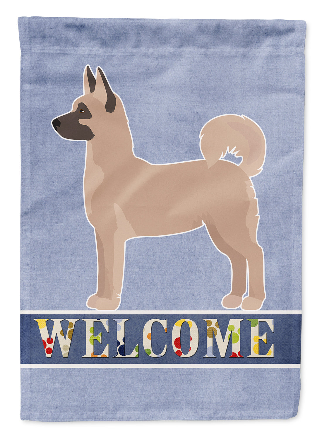 Akita Shepherd Welcome House Flag 28x40 Porch Sleeve Pole Decorative Outside Yard Banner Artwork Wall Hanging, Polyester