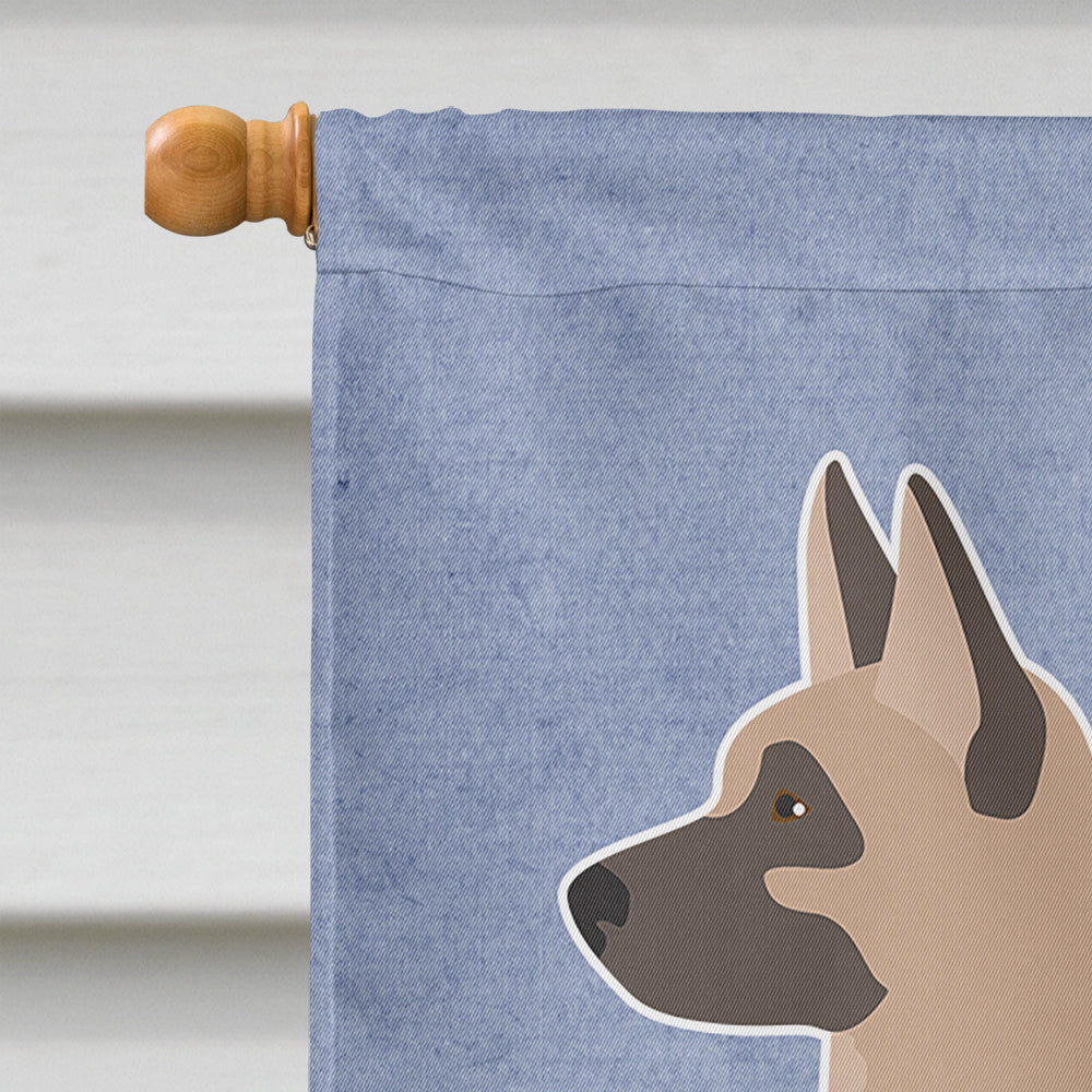 Akita Shepherd Welcome House Flag 28x40 Porch Sleeve Pole Decorative Outside Yard Banner Artwork Wall Hanging, Polyester