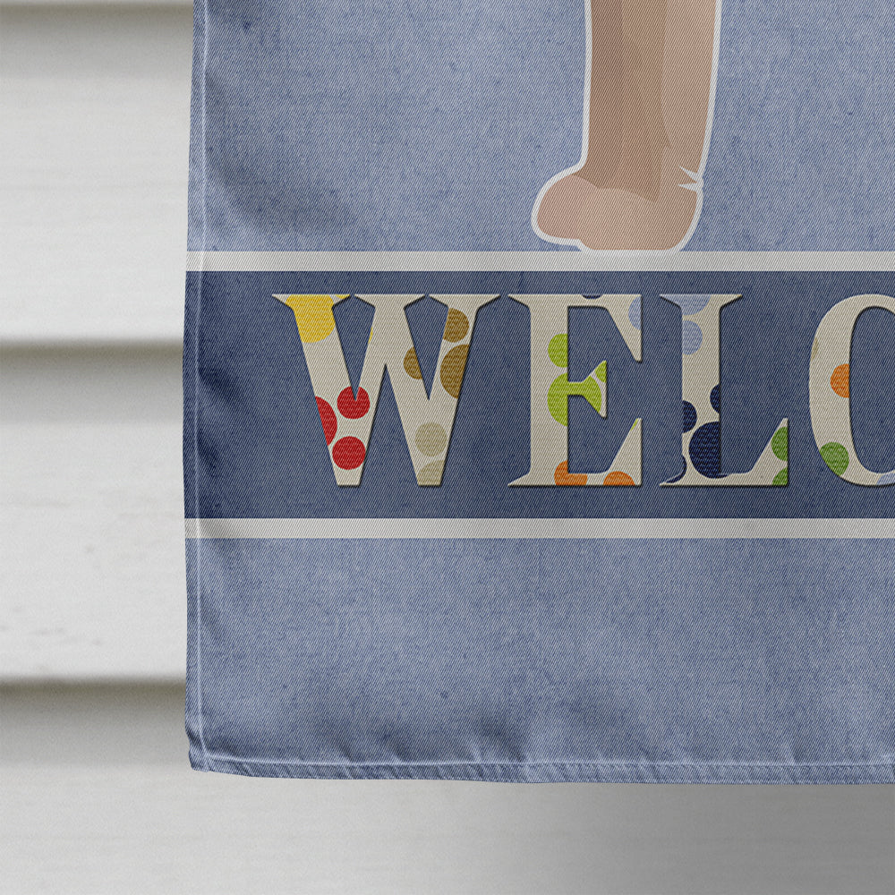 Akita Shepherd Welcome House Flag 28x40 Porch Sleeve Pole Decorative Outside Yard Banner Artwork Wall Hanging, Polyester