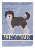 Aussiedoodle #1 Welcome House Flag 28x40 Porch Sleeve Pole Decorative Outside Yard Banner Artwork Wall Hanging, Polyester
