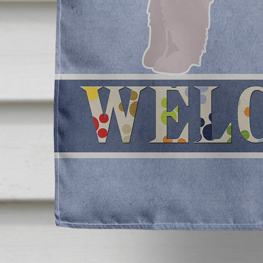 Aussiedoodle #1 Welcome House Flag 28x40 Porch Sleeve Pole Decorative Outside Yard Banner Artwork Wall Hanging, Polyester