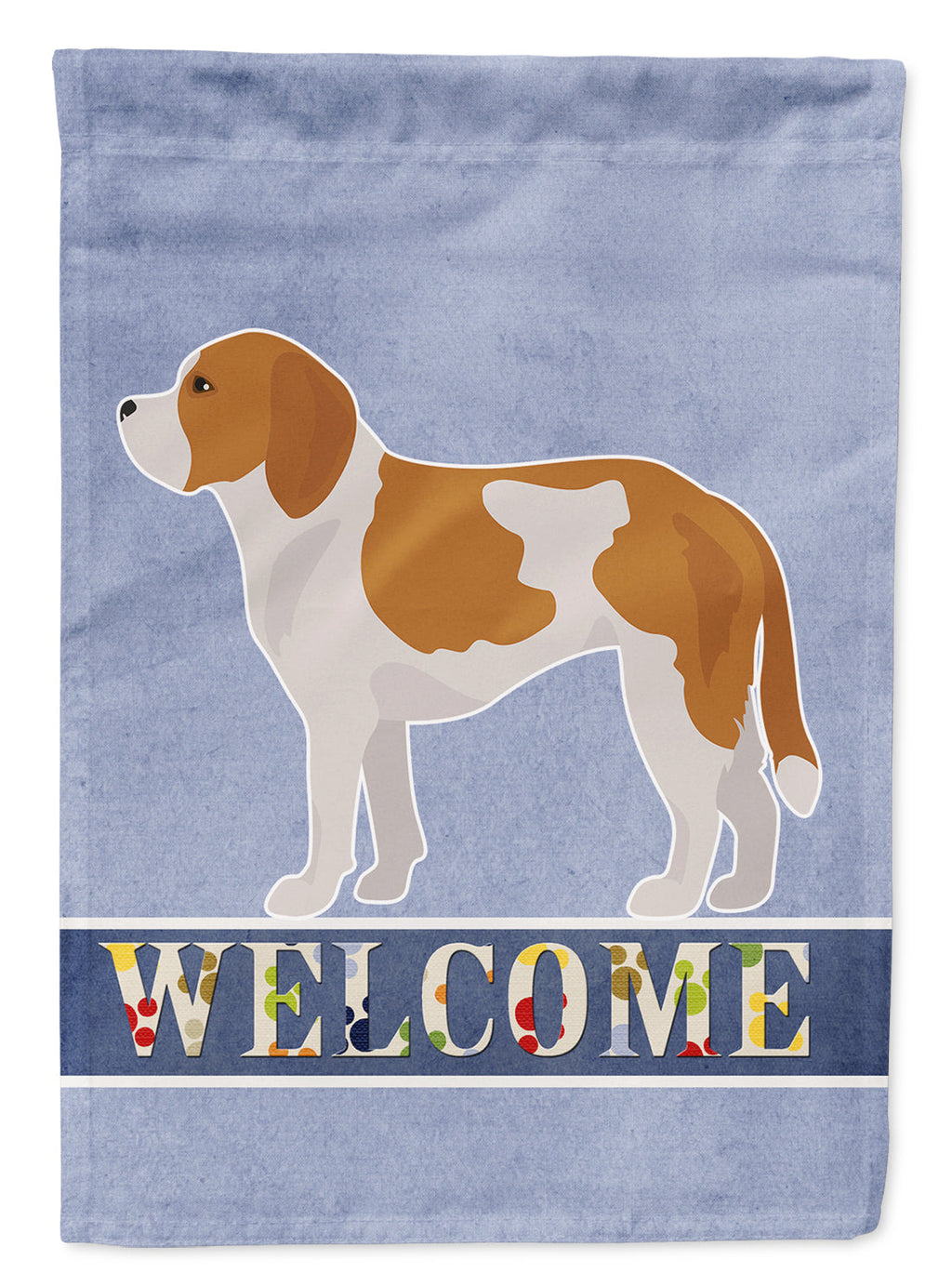 Beaglier #1 Welcome House Flag 28x40 Porch Sleeve Pole Decorative Outside Yard Banner Artwork Wall Hanging, Polyester