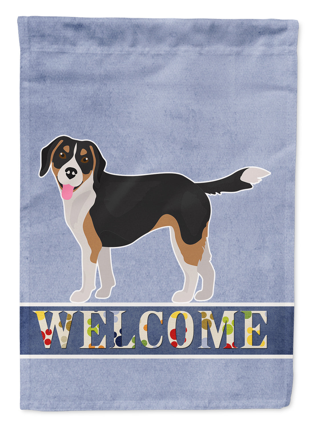 Beaglier #2 Welcome House Flag 28x40 Porch Sleeve Pole Decorative Outside Yard Banner Artwork Wall Hanging, Polyester
