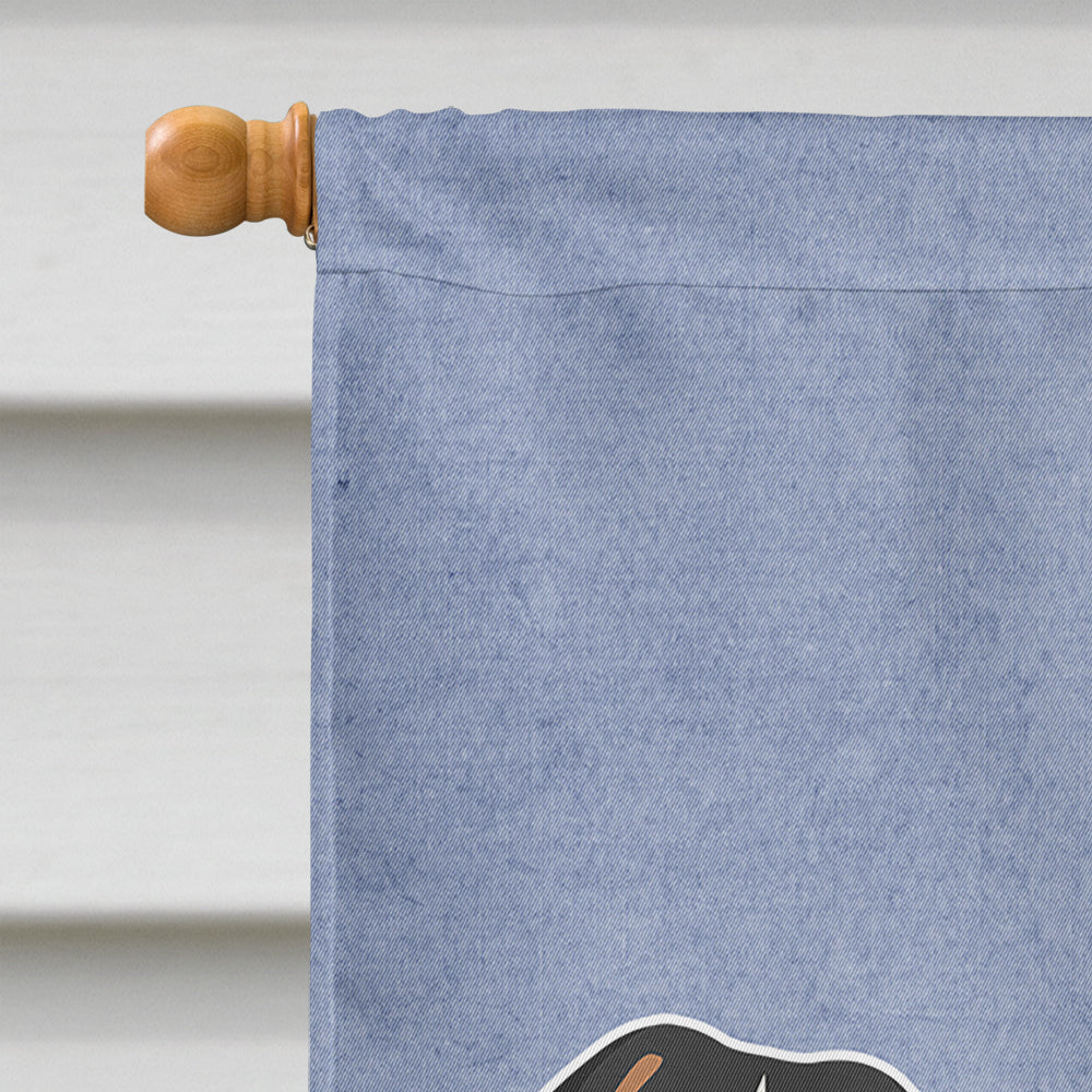 Beaglier #2 Welcome House Flag 28x40 Porch Sleeve Pole Decorative Outside Yard Banner Artwork Wall Hanging, Polyester
