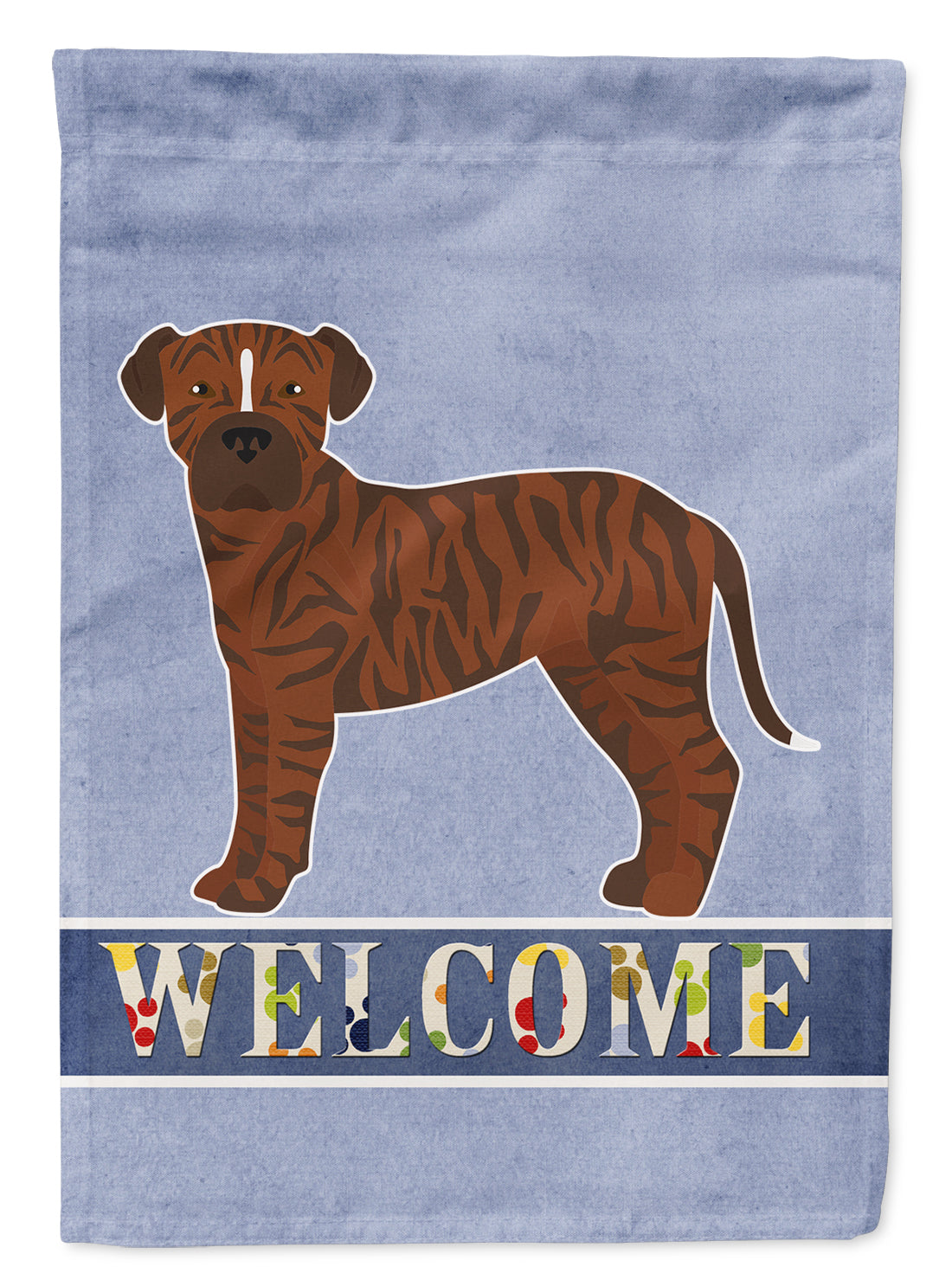 Bullboxer Welcome House Flag 28x40 Porch Sleeve Pole Decorative Outside Yard Banner Artwork Wall Hanging, Polyester