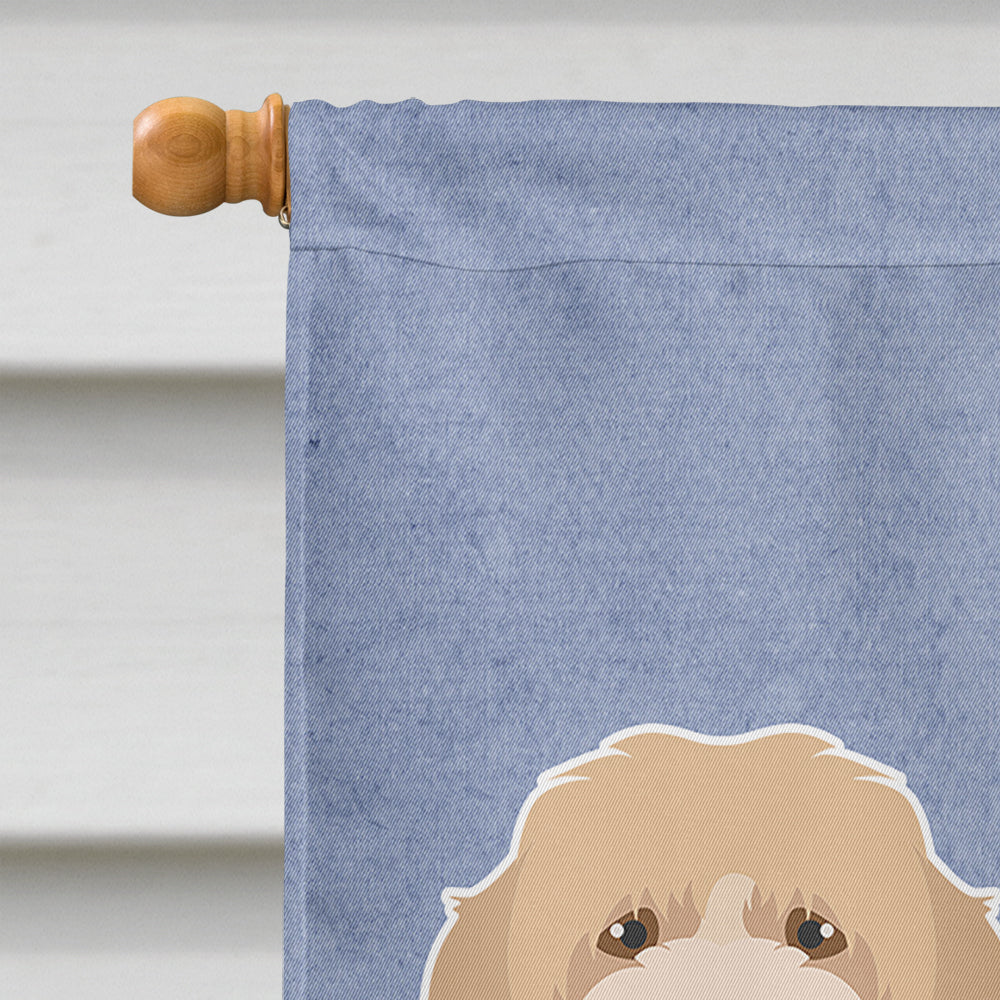 Cavachon Welcome House Flag 28x40 Porch Sleeve Pole Decorative Outside Yard Banner Artwork Wall Hanging, Polyester