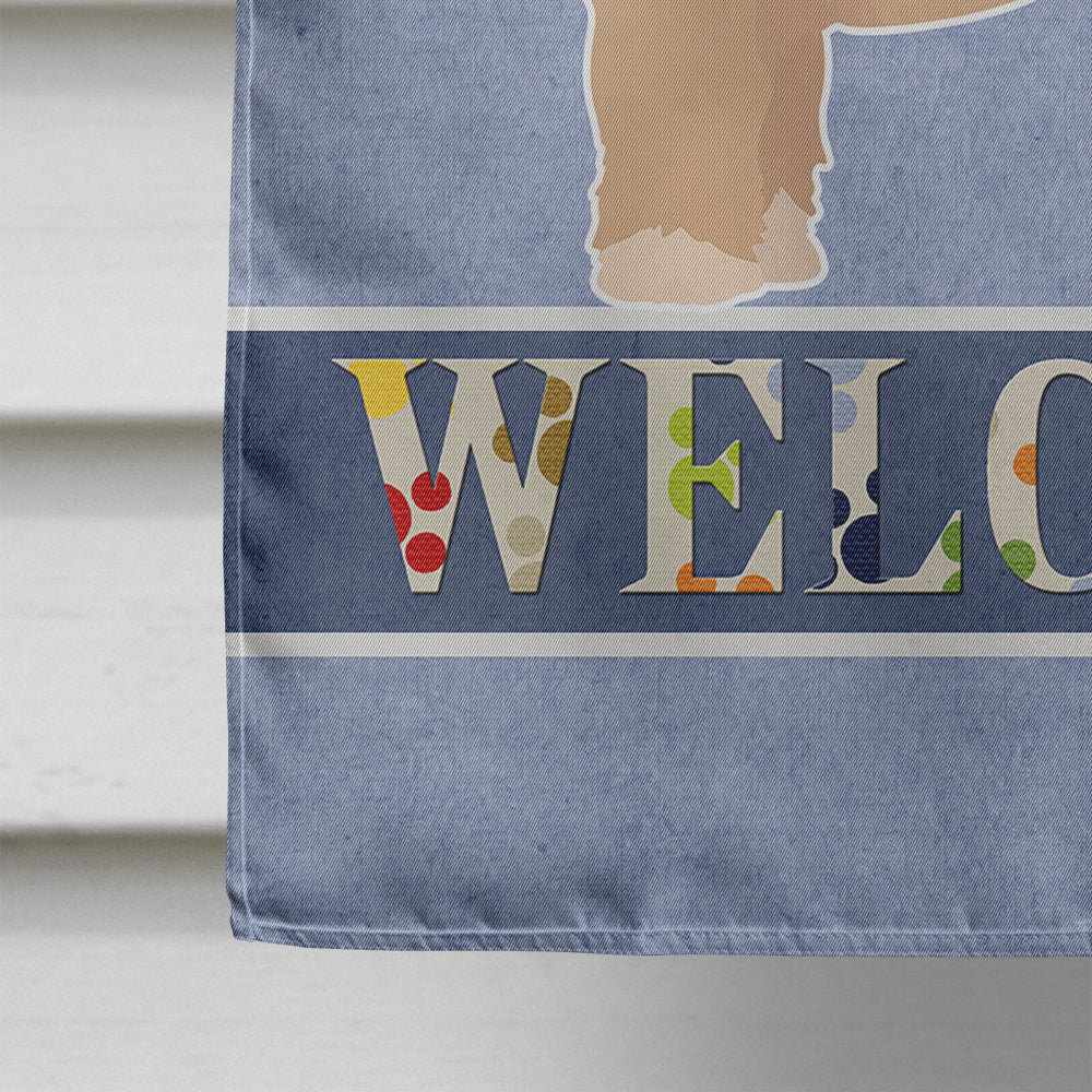 Cavachon Welcome House Flag 28x40 Porch Sleeve Pole Decorative Outside Yard Banner Artwork Wall Hanging, Polyester