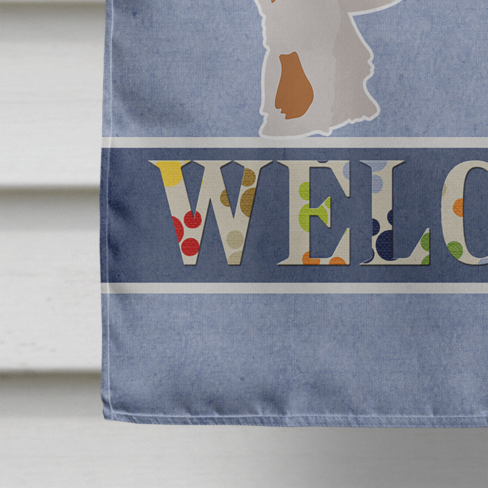 Cavapoo Welcome House Flag 28x40 Porch Sleeve Pole Decorative Outside Yard Banner Artwork Wall Hanging, Polyester