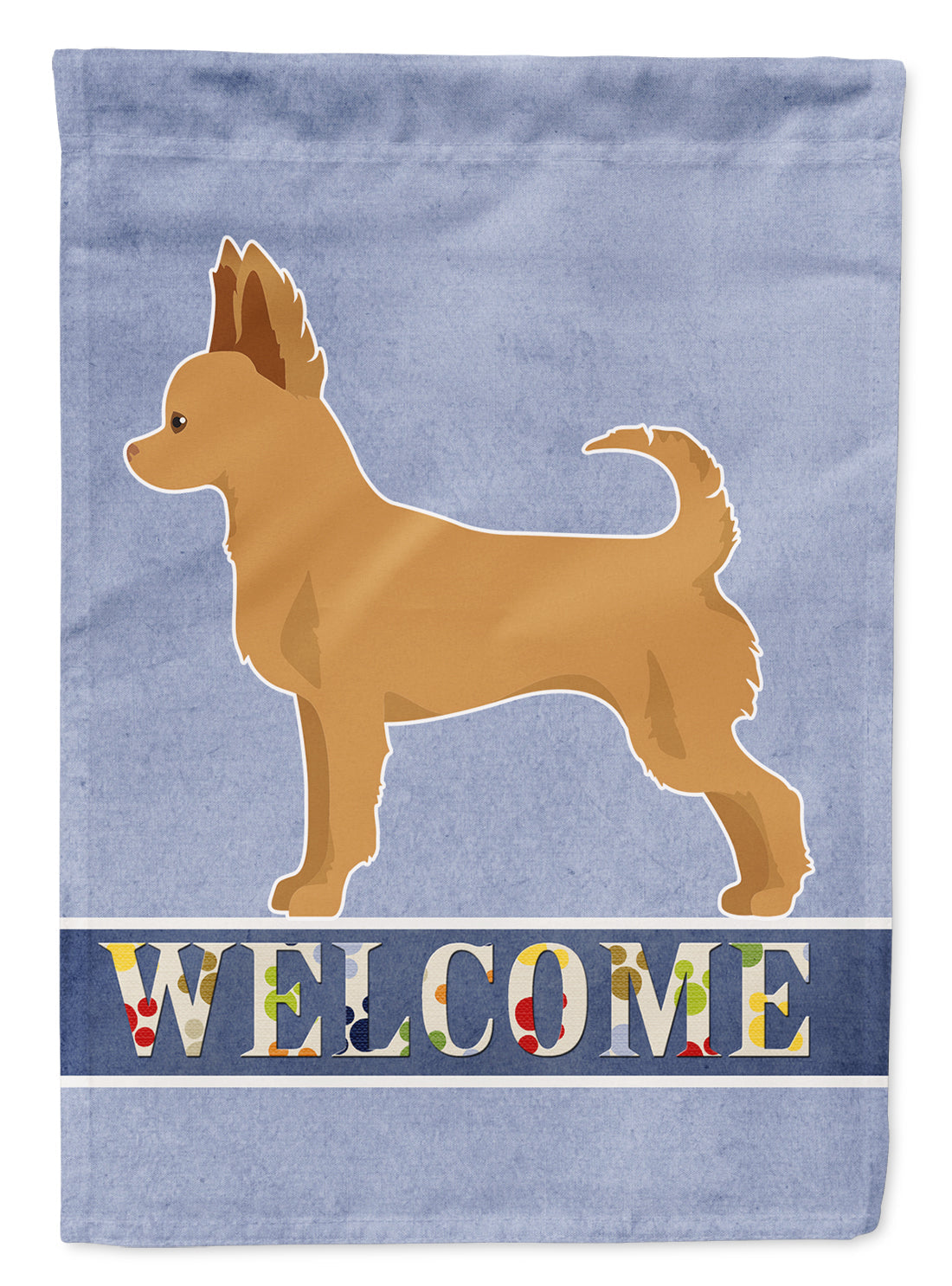 Tan Chion Welcome House Flag 28x40 Porch Sleeve Pole Decorative Outside Yard Banner Artwork Wall Hanging, Polyester