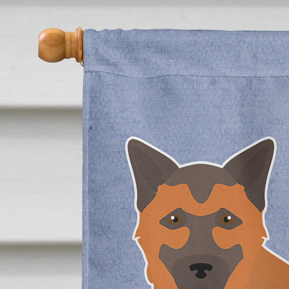 Chow Shepherd Welcome House Flag 28x40 Porch Sleeve Pole Decorative Outside Yard Banner Artwork Wall Hanging, Polyester