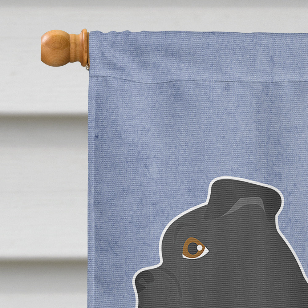 Black Chug Welcome House Flag 28x40 Porch Sleeve Pole Decorative Outside Yard Banner Artwork Wall Hanging, Polyester