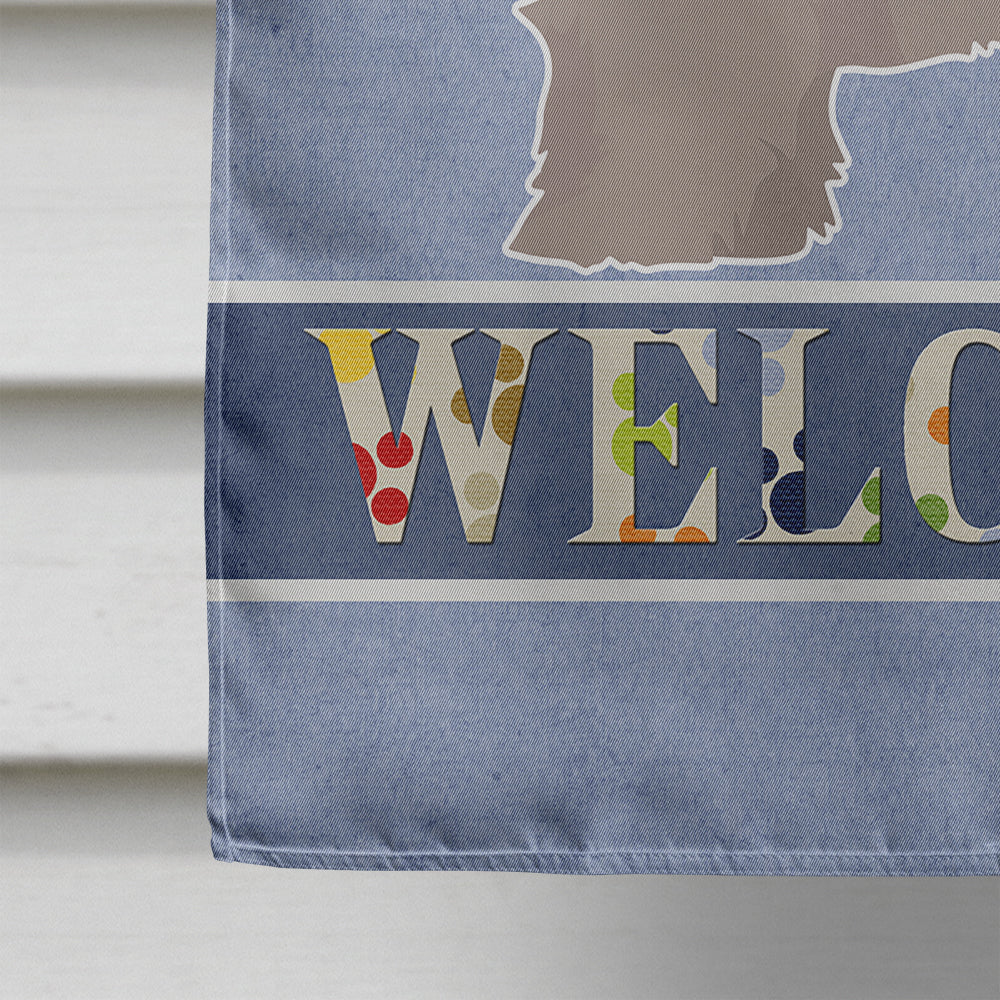 Doxiepoo Welcome House Flag 28x40 Porch Sleeve Pole Decorative Outside Yard Banner Artwork Wall Hanging, Polyester