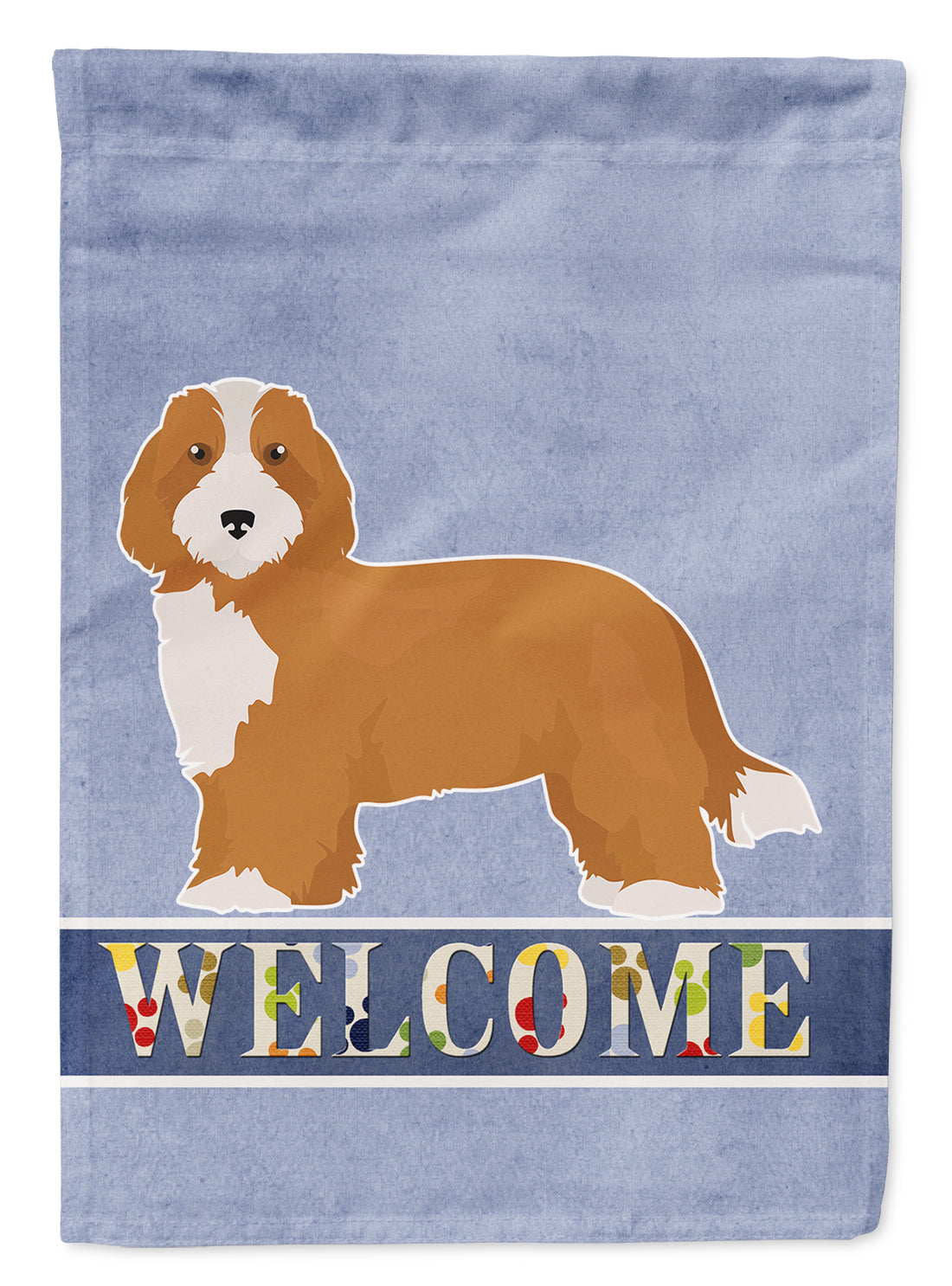 Doxiepoo #2 Welcome House Flag 28x40 Porch Sleeve Pole Decorative Outside Yard Banner Artwork Wall Hanging, Polyester