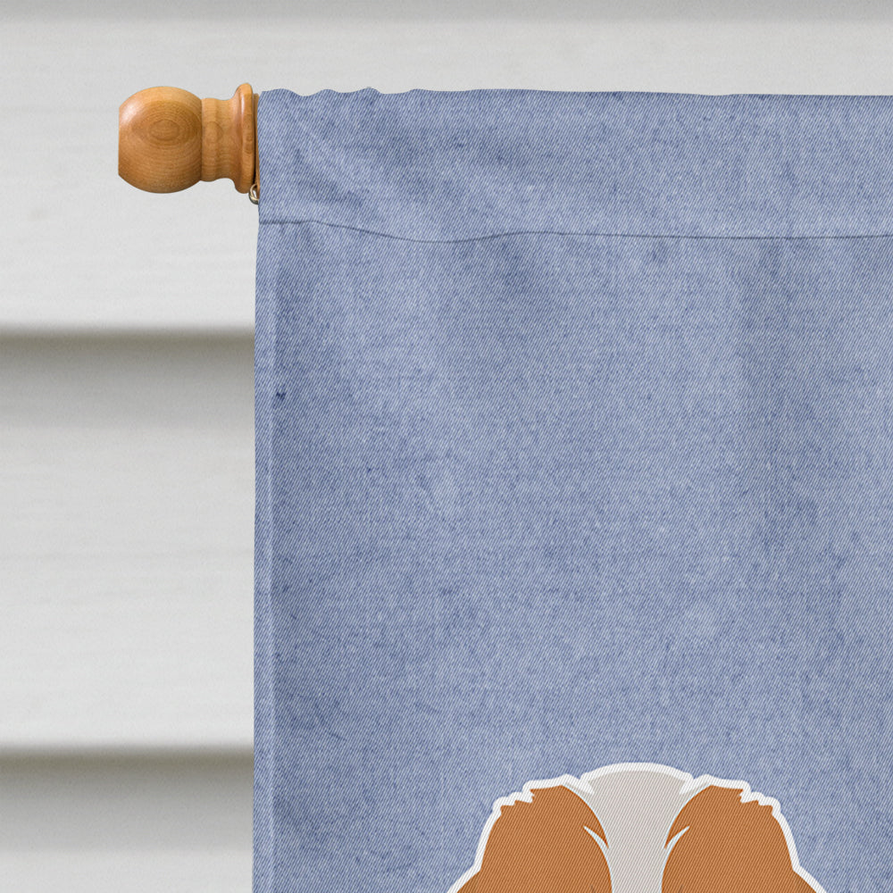 Doxiepoo #2 Welcome House Flag 28x40 Porch Sleeve Pole Decorative Outside Yard Banner Artwork Wall Hanging, Polyester