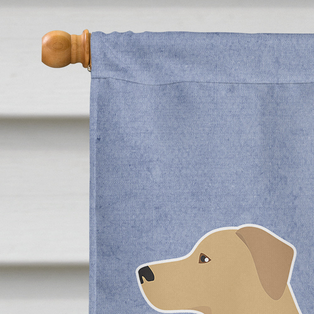 German Sheprador #1 Welcome House Flag 28x40 Porch Sleeve Pole Decorative Outside Yard Banner Artwork Wall Hanging, Polyester