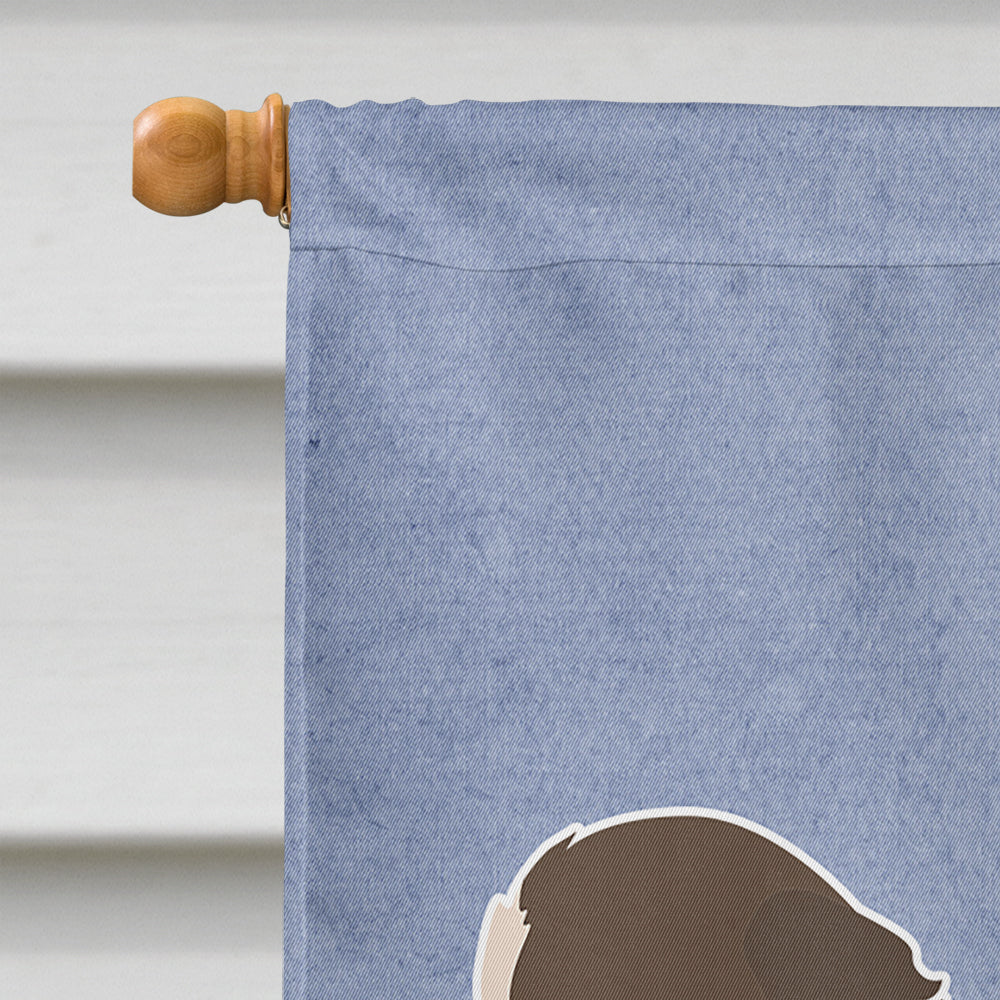 Havapoo #1 Welcome House Flag 28x40 Porch Sleeve Pole Decorative Outside Yard Banner Artwork Wall Hanging, Polyester