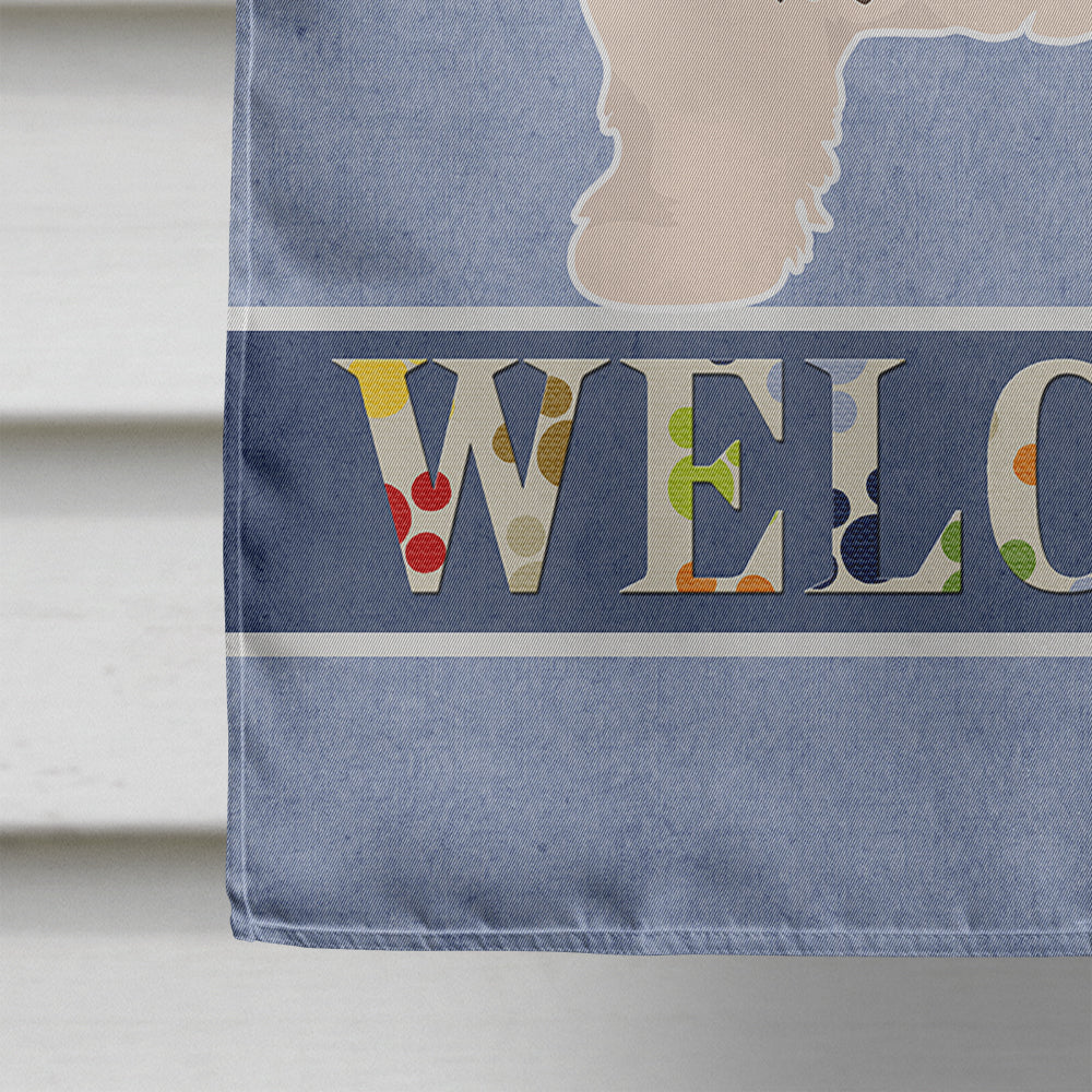 Havapoo #1 Welcome House Flag 28x40 Porch Sleeve Pole Decorative Outside Yard Banner Artwork Wall Hanging, Polyester