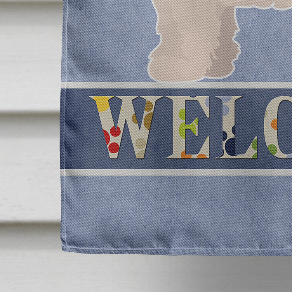 Havapoo #2 Welcome House Flag 28x40 Porch Sleeve Pole Decorative Outside Yard Banner Artwork Wall Hanging, Polyester