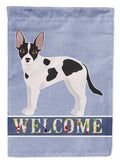 Jackhuahua Welcome House Flag 28x40 Porch Sleeve Pole Decorative Outside Yard Banner Artwork Wall Hanging, Polyester