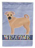 Tan Jug Welcome House Flag 28x40 Porch Sleeve Pole Decorative Outside Yard Banner Artwork Wall Hanging, Polyester