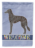 Longdog Welcome House Flag 28x40 Porch Sleeve Pole Decorative Outside Yard Banner Artwork Wall Hanging, Polyester