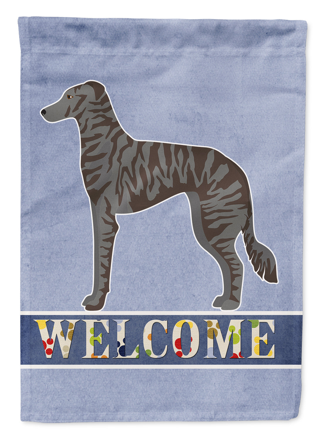 Longdog Welcome House Flag 28x40 Porch Sleeve Pole Decorative Outside Yard Banner Artwork Wall Hanging, Polyester