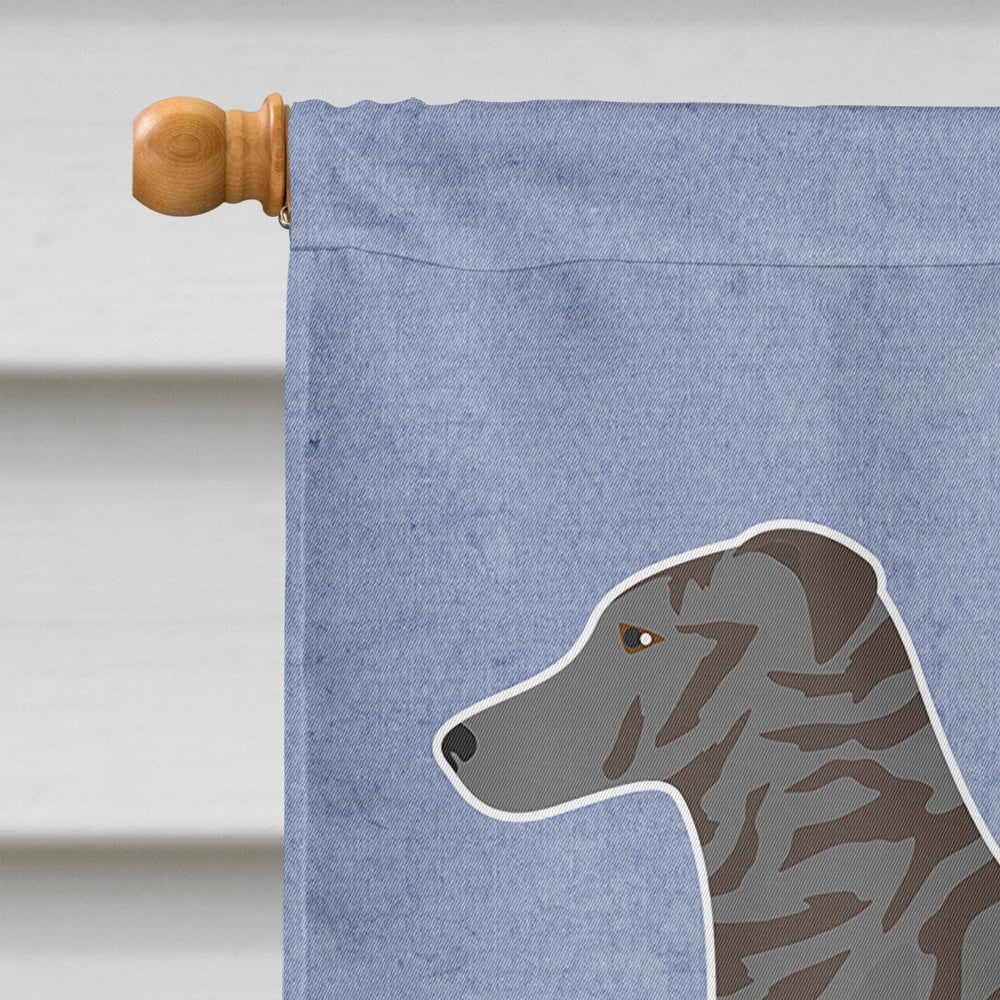 Longdog Welcome House Flag 28x40 Porch Sleeve Pole Decorative Outside Yard Banner Artwork Wall Hanging, Polyester