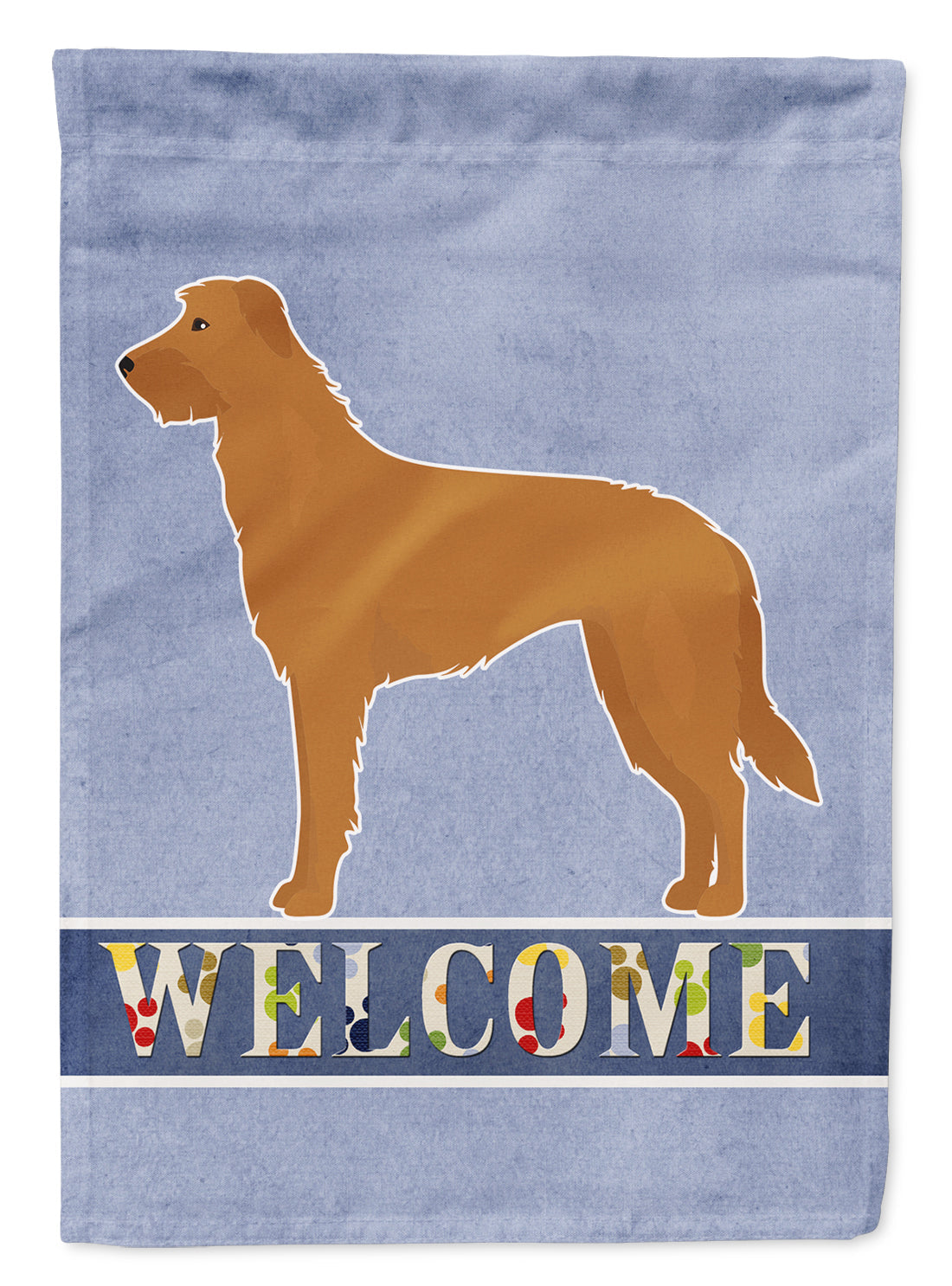 Lurcher #2 Welcome House Flag 28x40 Porch Sleeve Pole Decorative Outside Yard Banner Artwork Wall Hanging, Polyester