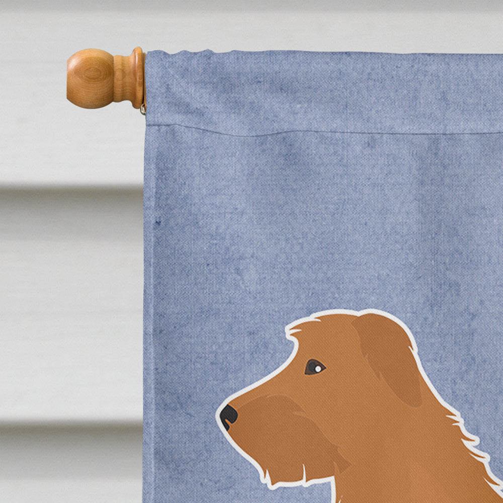 Lurcher #2 Welcome House Flag 28x40 Porch Sleeve Pole Decorative Outside Yard Banner Artwork Wall Hanging, Polyester