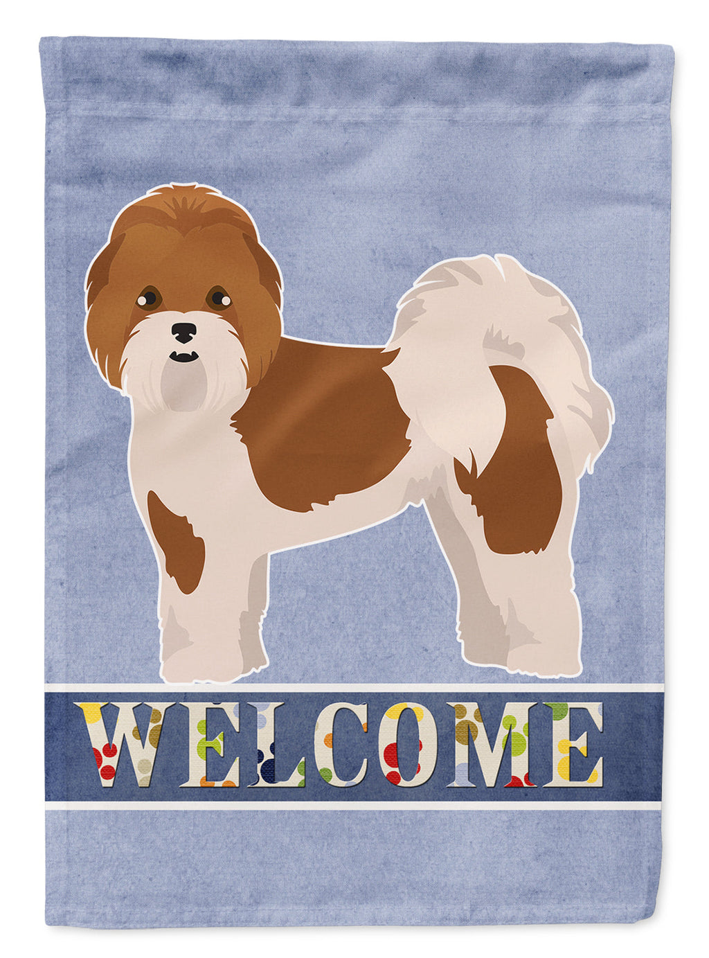 Mal-Shi Welcome House Flag 28x40 Porch Sleeve Pole Decorative Outside Yard Banner Artwork Wall Hanging, Polyester