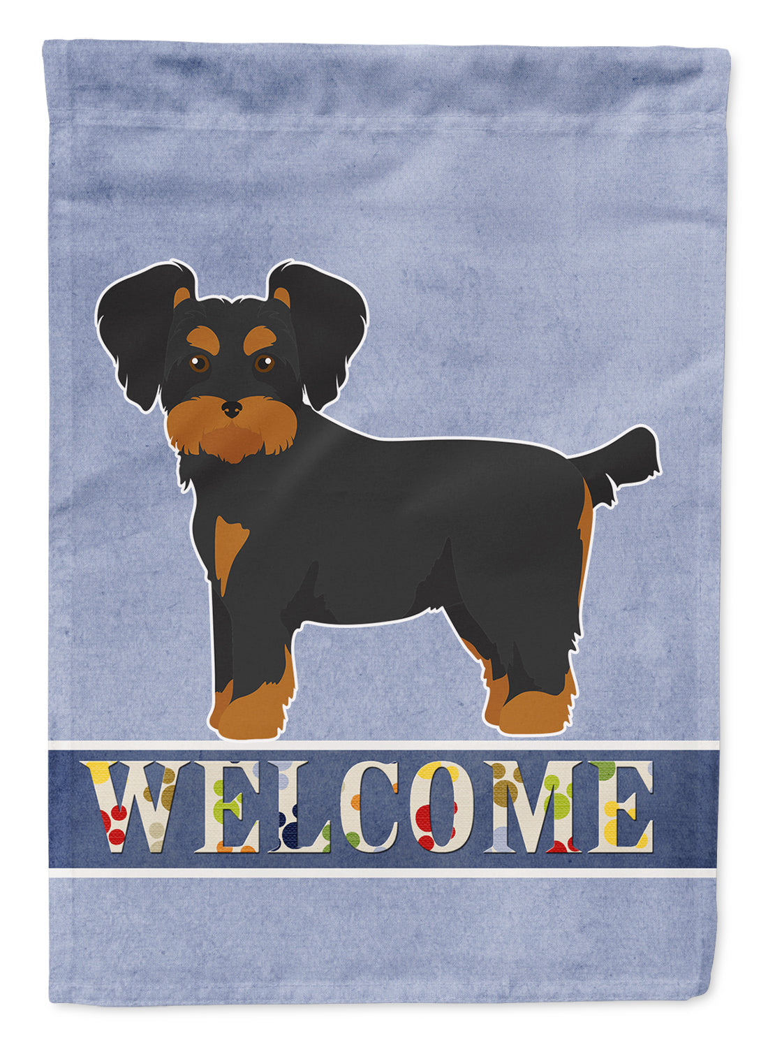 Morkie Welcome House Flag 28x40 Porch Sleeve Pole Decorative Outside Yard Banner Artwork Wall Hanging, Polyester