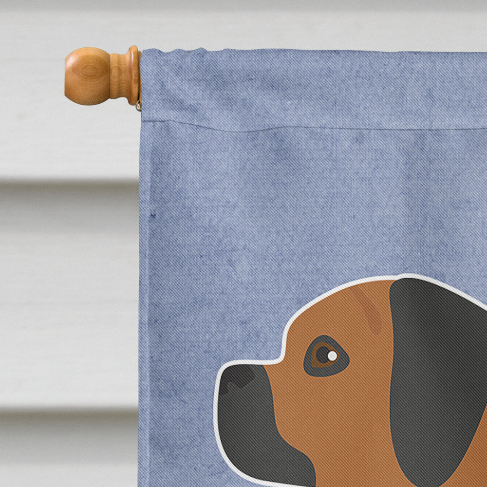 Puggle Welcome House Flag 28x40 Porch Sleeve Pole Decorative Outside Yard Banner Artwork Wall Hanging, Polyester