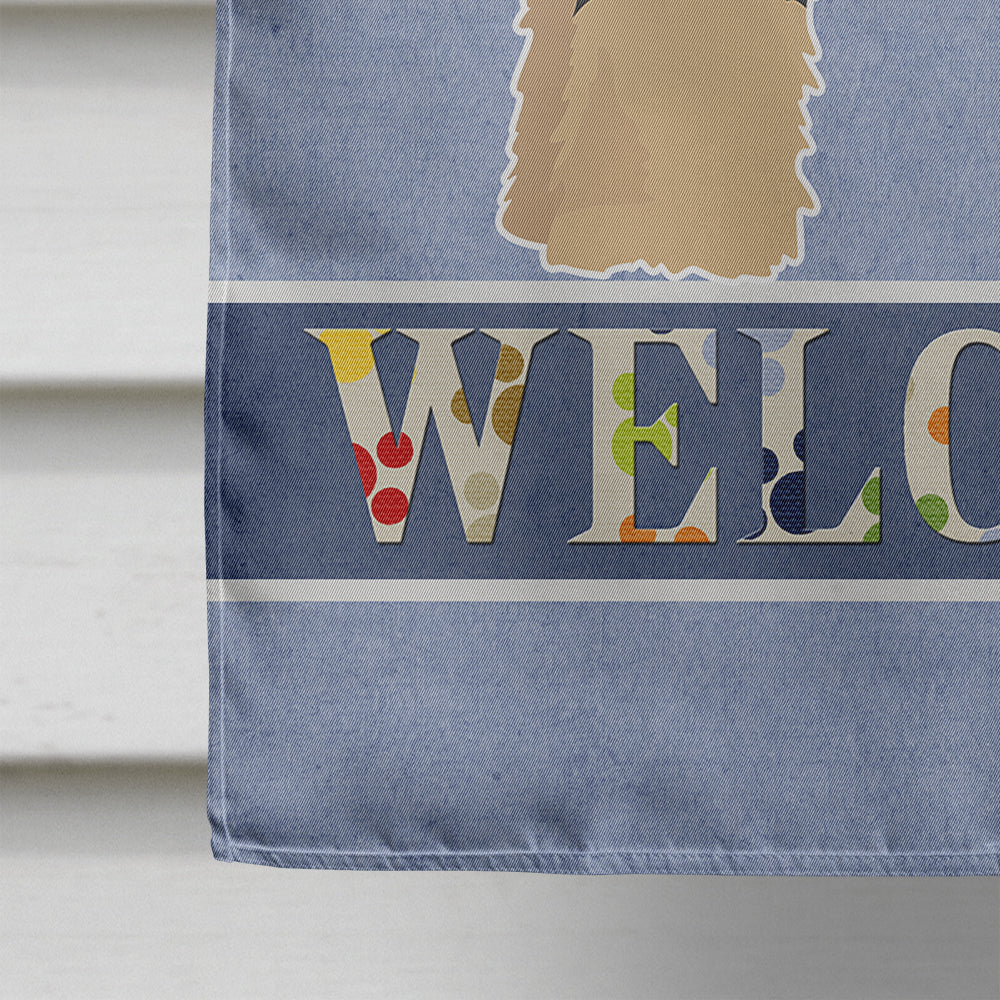 Schnoodle Welcome House Flag 28x40 Porch Sleeve Pole Decorative Outside Yard Banner Artwork Wall Hanging, Polyester