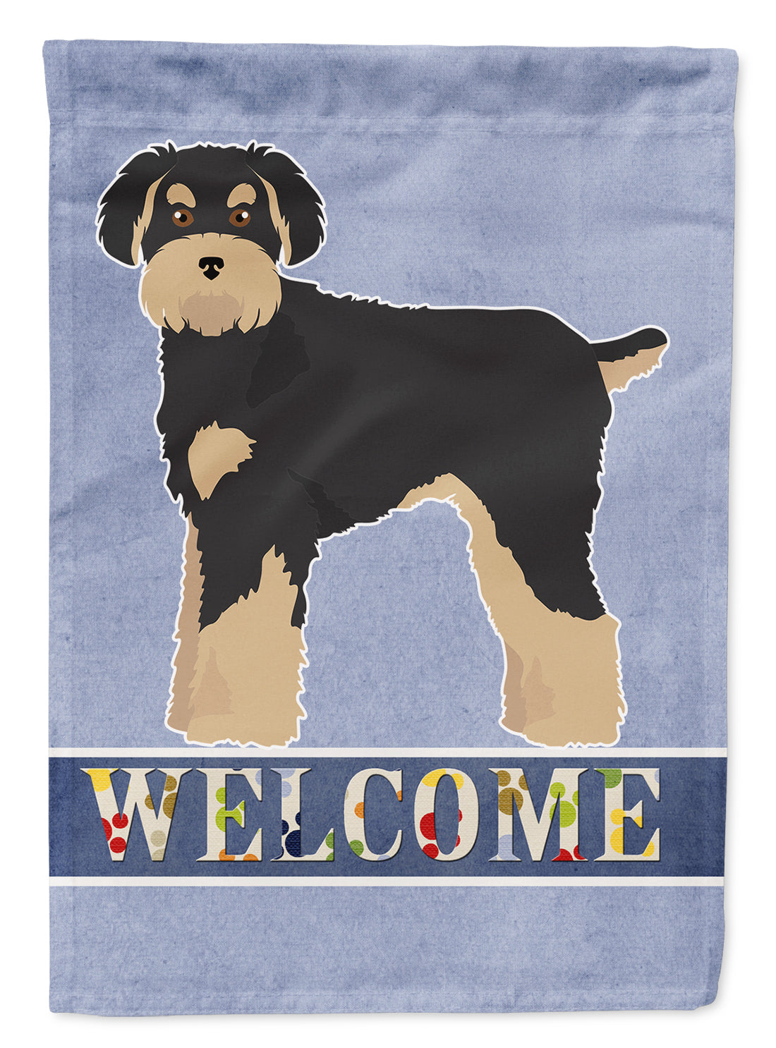 Schnoodle Welcome House Flag 28x40 Porch Sleeve Pole Decorative Outside Yard Banner Artwork Wall Hanging, Polyester