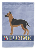 Shepherd Pit Mix #1 Welcome House Flag 28x40 Porch Sleeve Pole Decorative Outside Yard Banner Artwork Wall Hanging, Polyester