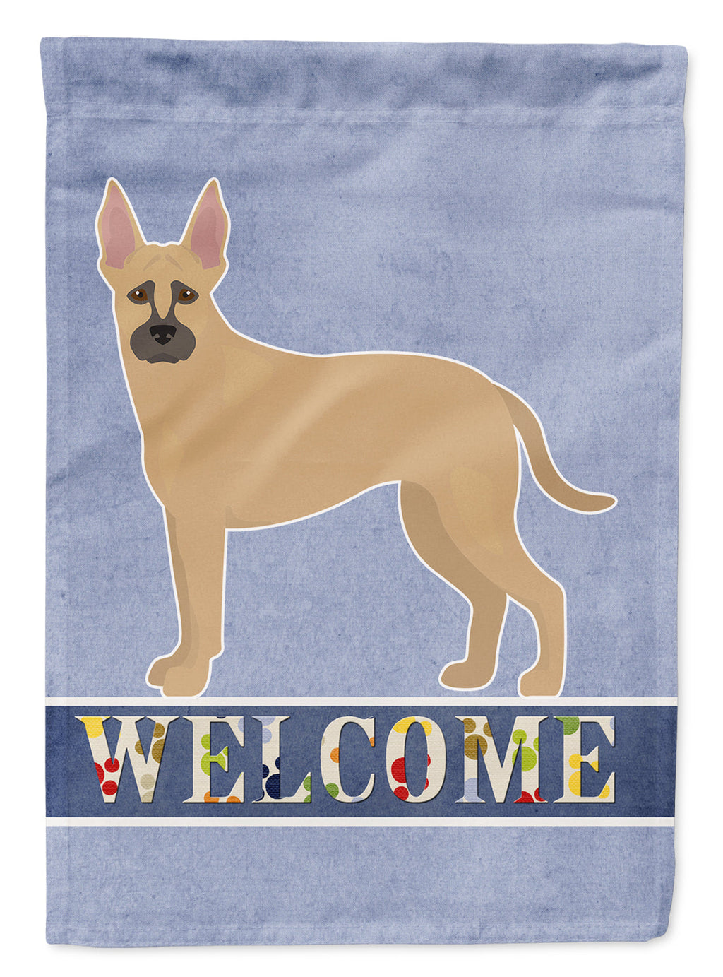 Shepherd Pit Mix #2 Welcome House Flag 28x40 Porch Sleeve Pole Decorative Outside Yard Banner Artwork Wall Hanging, Polyester
