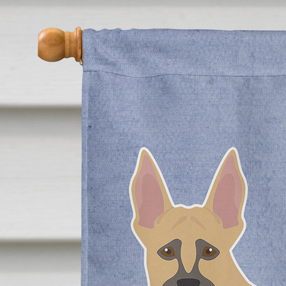 Shepherd Pit Mix #2 Welcome House Flag 28x40 Porch Sleeve Pole Decorative Outside Yard Banner Artwork Wall Hanging, Polyester