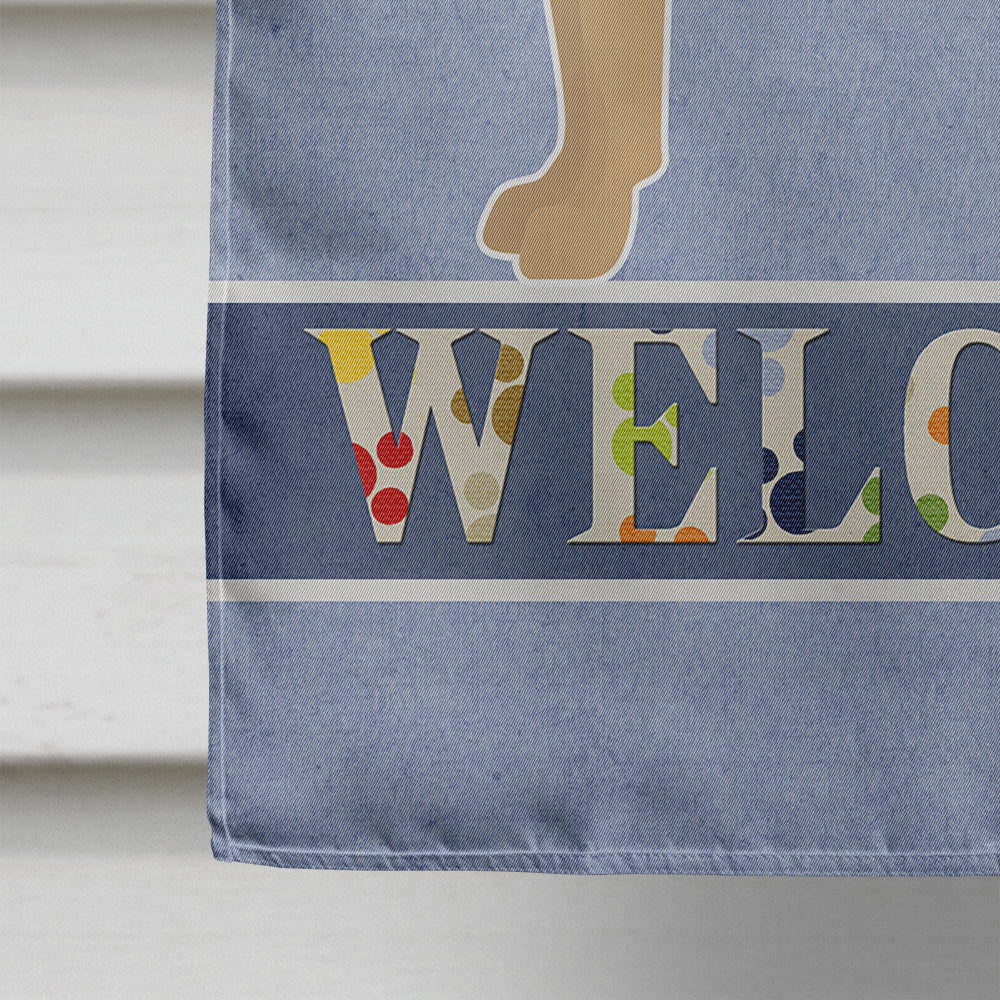 Shepherd Pit Mix #2 Welcome House Flag 28x40 Porch Sleeve Pole Decorative Outside Yard Banner Artwork Wall Hanging, Polyester