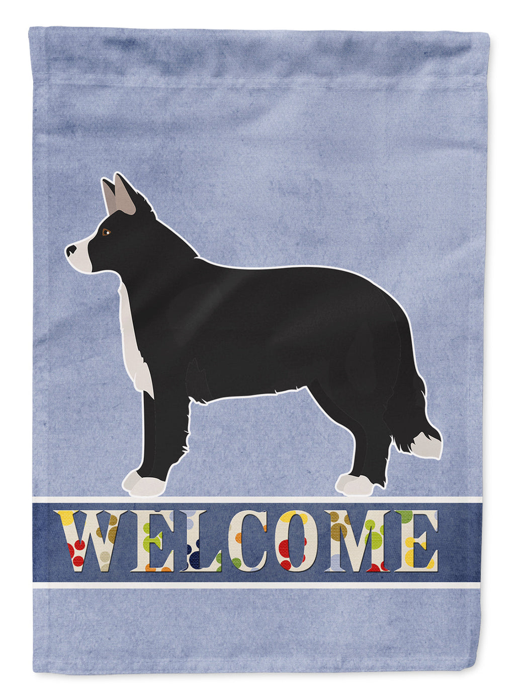 Shollie #1 Welcome House Flag 28x40 Porch Sleeve Pole Decorative Outside Yard Banner Artwork Wall Hanging, Polyester