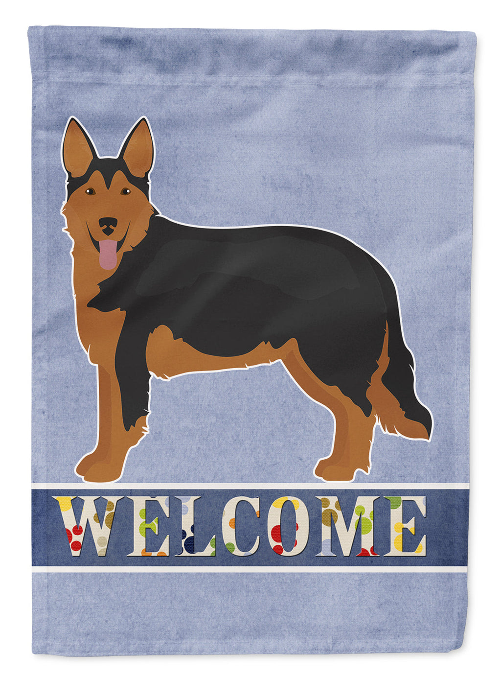 Shollie #2 Welcome House Flag 28x40 Porch Sleeve Pole Decorative Outside Yard Banner Artwork Wall Hanging, Polyester