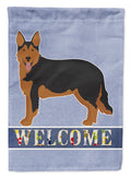 Shollie #2 Welcome House Flag 28x40 Porch Sleeve Pole Decorative Outside Yard Banner Artwork Wall Hanging, Polyester