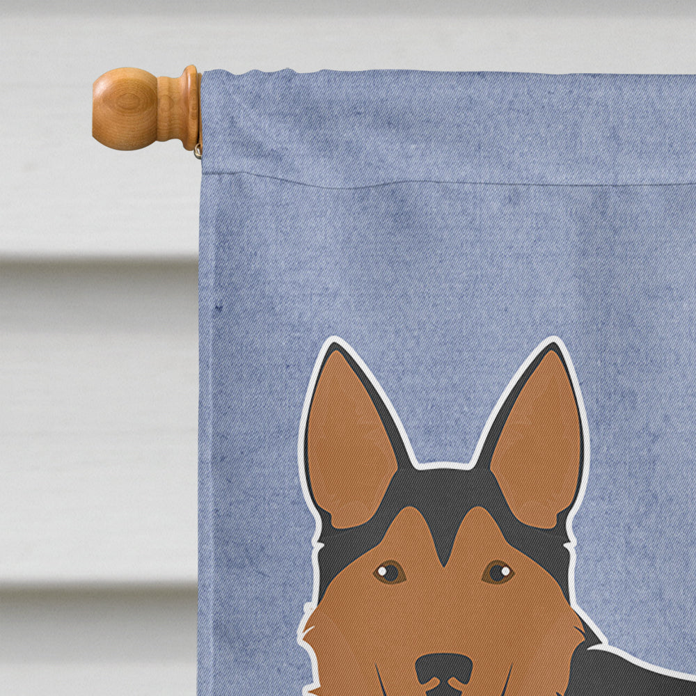 Shollie #2 Welcome House Flag 28x40 Porch Sleeve Pole Decorative Outside Yard Banner Artwork Wall Hanging, Polyester