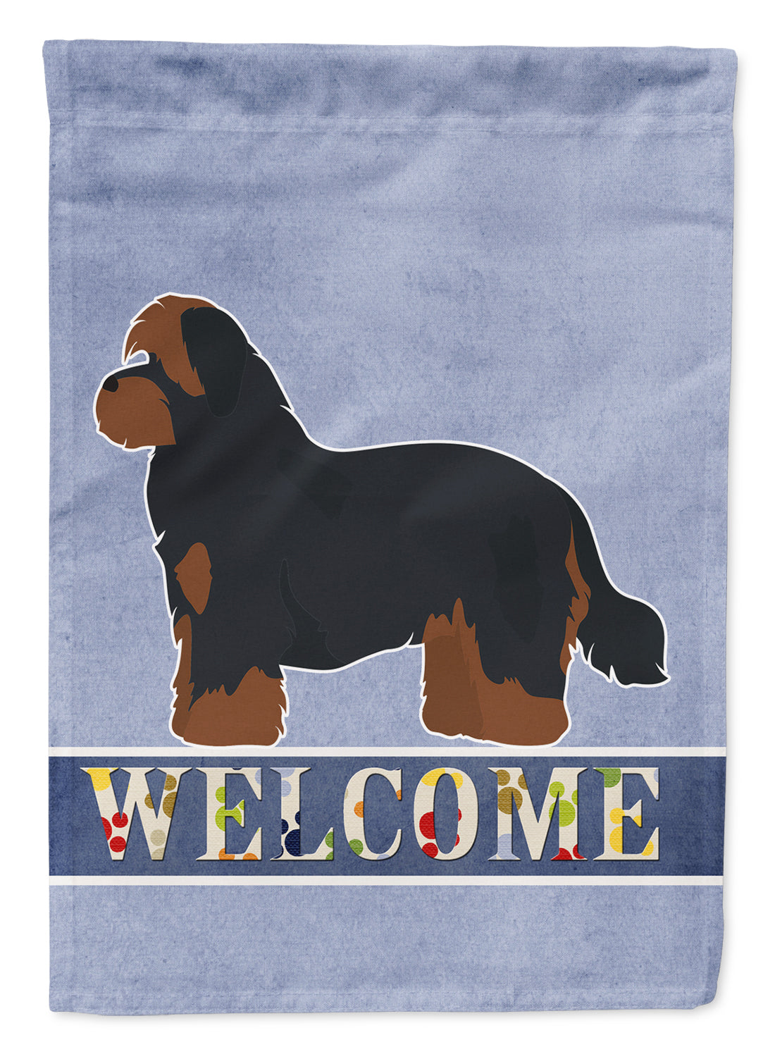 Shorkie #1 Welcome House Flag 28x40 Porch Sleeve Pole Decorative Outside Yard Banner Artwork Wall Hanging, Polyester